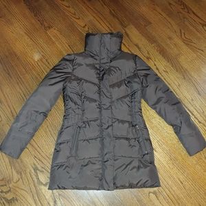 Chocolate Brown Quilted Puff Coat